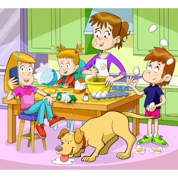 Sisters cooking